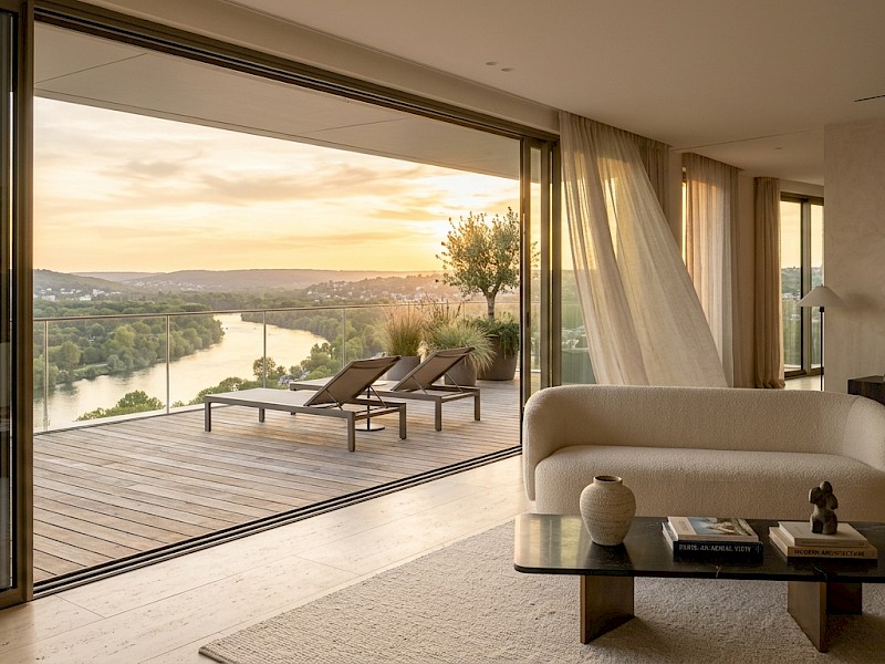 Appartements avec vue panoramique sur la Seine et le coteau au Pecq : le sommet des valeurs locatives